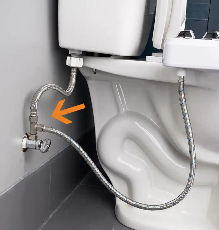 Raccord T 3/8" pour WC Japonais - Image 3