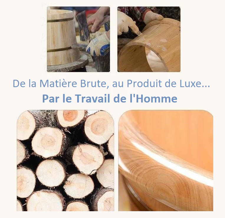 Bassine Bain de Pied en Bois - Image 10