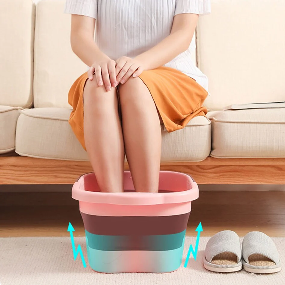 Bassine bain de pied pliable - Bassin portable pour massage et relaxation - Image 4